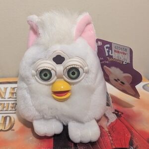 Vintage Furby Buddies Plush Beanie Good Sleep White Green Eyes Stuffed 1999 NWT